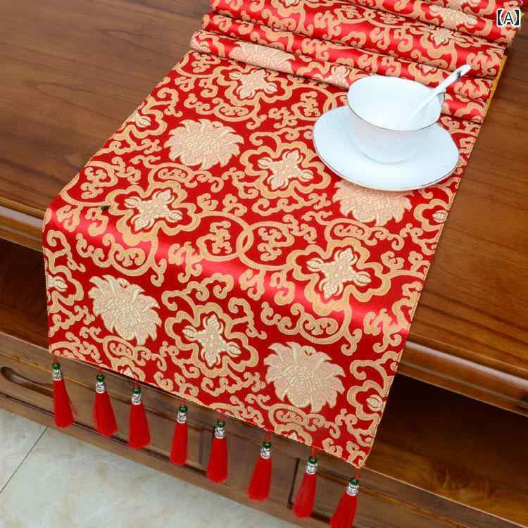 中国 コーヒー テーブル テレビキャビネット フラグ チャイナ風 レトロ的 チベット クロス ロング ホーム ホテル ベッド インテリア
