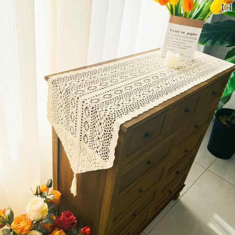 アメリカ テーブル フラッグ レトロ レース ログ ロング コーヒー テレビキャビネット ダイニング チェスト カバー クロス