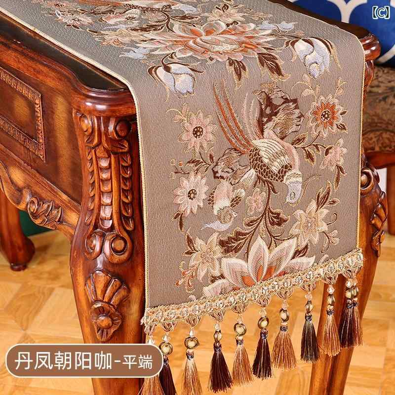 テーブル フラグ アメリカン ライト 豪華 コーヒー 生地 テレビキャビネット ダイニング リビング ルーム 装飾 ロング ウェディング クロス