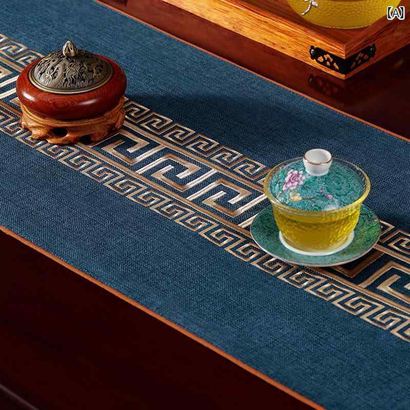 テーブル フラグ 中国 ティーテーブル ロング ストリップ シンプル モダンな 防水 滑り止め クロス ティーフ ラグマット インテリア