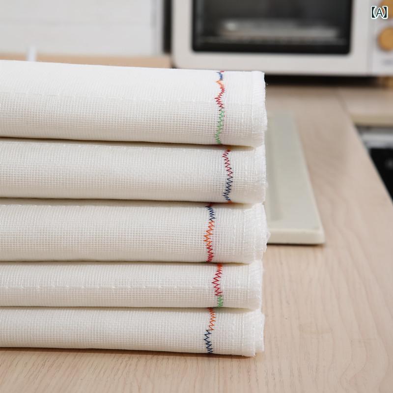 レインボー コットン 布巾 厚手 暗号化 布 吸収性 クリーニング クロス 研磨 パッド 撥油性 キッチン ポット 洗い ホームインテリア シンプル