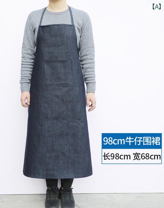 溶接機 デニムエプロン メンズ レディース用 工場 労働 保護 防汚 キャンバス 耐摩耗性 作業 キッチン カフェ ベーキング エプロン