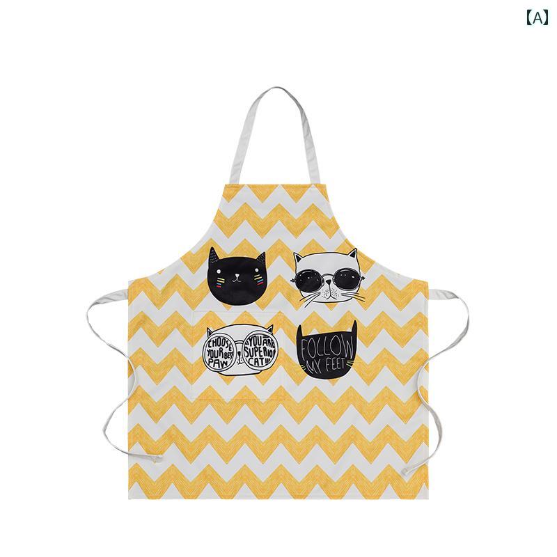 Sommelier Aprons - エプロン キッチン 家庭用 防水・ 防油 調理 作業服 女性用 新スタイル セレブ イケメンスター ホームインテリア シンプル カジュアル