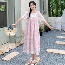 妊婦 ドレス 2025年 夏 レース サスペンダー スカート かわいい カジュアル おしゃれ 小柄人も着られる ベスト