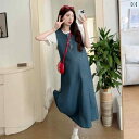 2025年 夏 韓国 マタニティウェア ゆったり スリム デニム オーバーオール コットン 半袖 Tシャツ 2点セット かわいい カジュアル
