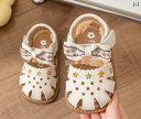 サンダル 幼児 プリンセス シューズ ソフト ソール 女の子 靴 フラワー 花 刺繍 パンプス ガール かわいい おしゃれ シンプル(4)