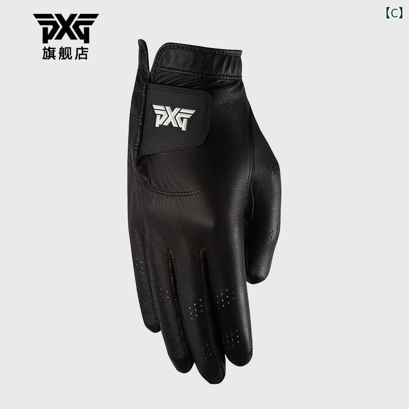 PXG ゴルフ グローブ メンズ ラムスキン スポーツ 柔らかく 快適 左手用 右 ホワイ...