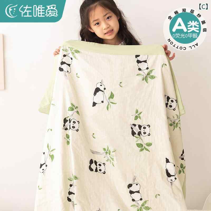LINEAR shopの子供用 二重 ガーゼ ブランケット 夏用 綿 タオルケット ベビーブランケット 幼稚園 昼寝用 薄手 涼しい キルト インテリア｜アングル3