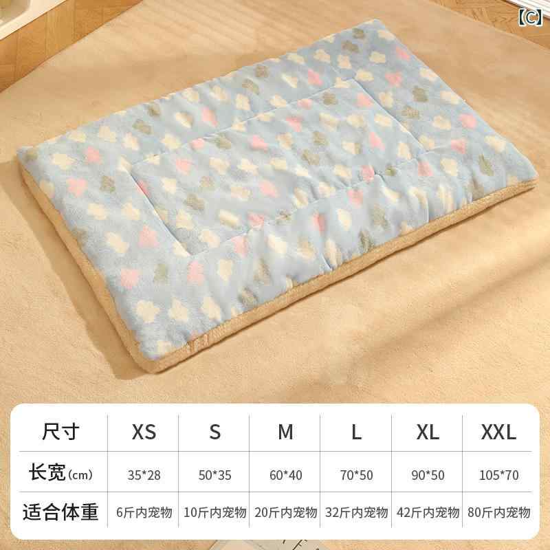 LINEAR shopの犬 小屋 猫 オール シーズン マット 寝具 寝袋 フロア ブランケット 冬用 暖かい インテリア カジュアル リビング かわいい｜アングル3