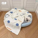 ペット 犬 猫 暖かい ぬいぐるみ ブランケット マット 両面 シュナウザー テディベア キルト かわいい インテリア ベッド リビング カジュアル