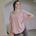 ヨガ ウェア トップス レディース ゆったり 肉 感 プラスサイズ 妊婦 フィットネス スポーツ Tシャツ 半袖 スーツ 2025年