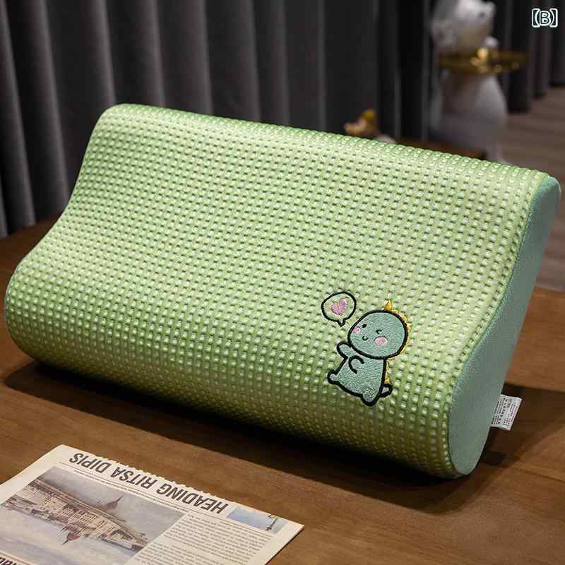 LINEAR shopの涼しい クール 快適 枕 夏用 クールピロー メモリー フォーム 頸椎 保護 睡眠 補助 家庭用 大人用 通気性 学生 シングル｜アングル2