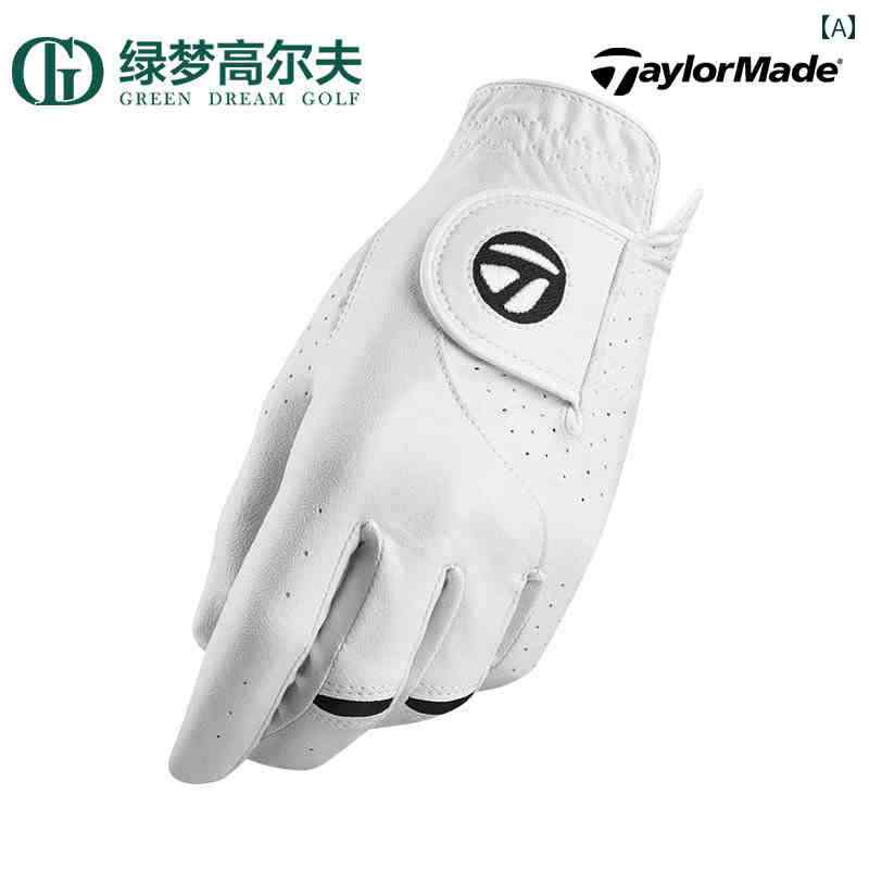 テーラーメイド TaylorMade ゴルフ グローブ メンズ シングル 左手・ 右手 快適 耐摩耗性 手袋 ホワイト サイズ22～26