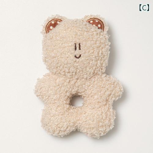 LINEAR shopの韓国 ペット 犬 ぬいぐるみ サウンド 癒し おもちゃ 象 ウサギ カジュアル かわいい パピー おしゃれ ストレス発散 ベルベット｜アングル3