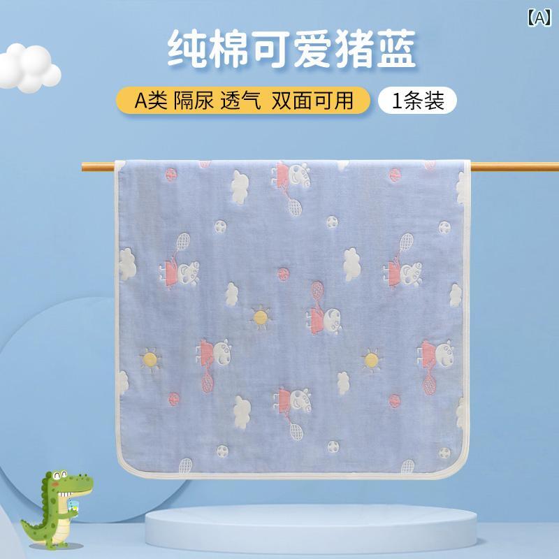 綿 ガーゼ ベビー おむつ パッド 子供用 マットレス ベビー 防水 通気性 洗える 大きいサイズ 一晩中 使える パッドサイズ: 50x70cm.60x80cm.70x95cm.80x100cm.70x120cm.80x120cm.90x120cm.100x120cm.120x140cm