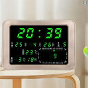 電子 永久 カレンダー 時計 LED 壁掛け リビング ルーム サイレント 発光 テーブルクロック 目覚まし時計 LED採用最新のデジタル万年カレンダー付きの時計