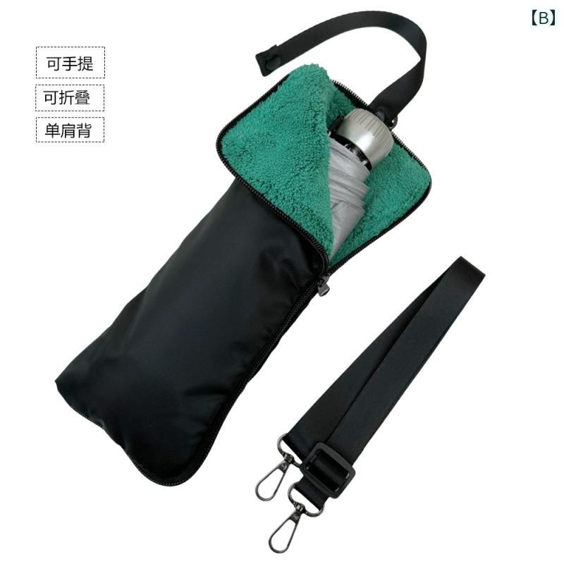 LINEAR shopの濡れた 傘 1本 収納 ハンドバッグ 携帯用 防水 吸水性 ショルダー レインカバー 袋 バッグ 40 cm 40cmの雨傘収納バッグは便利で携帯が高く｜アングル2