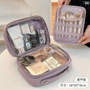 女性用 化粧 品 バッグ 大容量の 仕切り かわいい 豪華 収納 旅行用 ポータブル トイレタリー 大容量で仕切られた可愛らしい豪華メイクポーチ