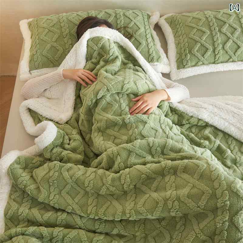 霧雨用 ブランケット 冬用 厚手 カバー ソファ用 コーラル フリース 小さめ 学生 寮用お 昼寝用 キルト 冬季にぴったりの.もう毛雨のようにふんわり毛布