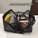 3 * E フラット 交換用 コスメバッグ大容量 女性用 旅行 ポータブル 小型 2025新 メッシュ 洗濯 収納 バッグ