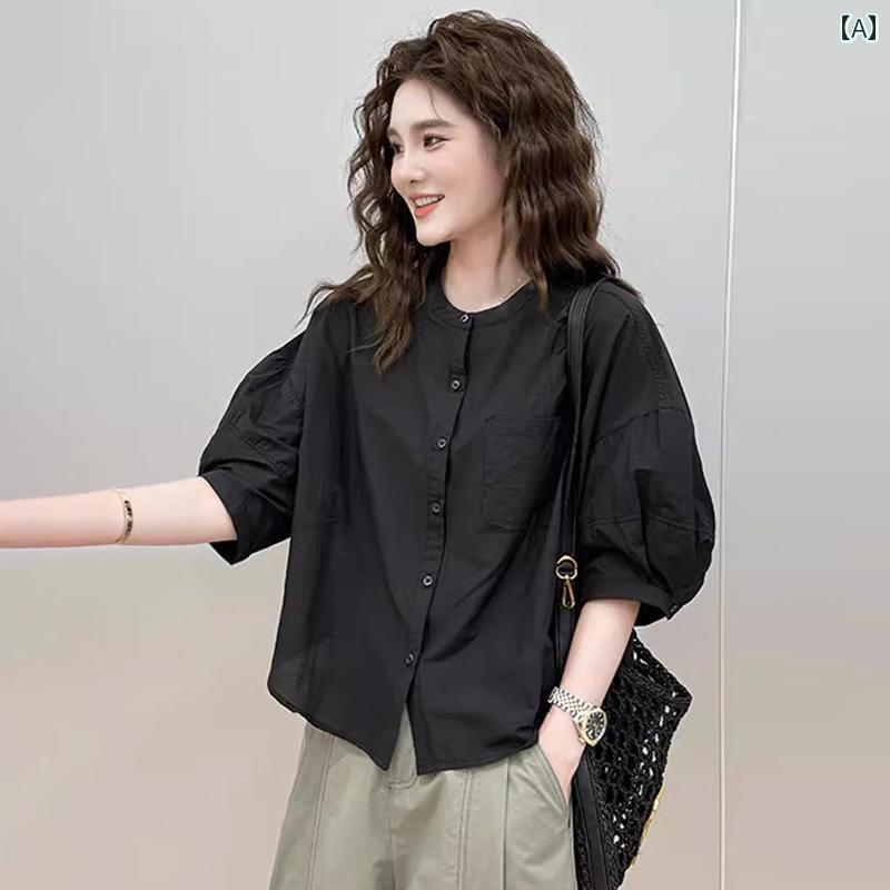 2025 夏 女性 軽い シフォンシャツ 半袖 シャツ ホット ルーズ スリムトップス レディースの軽量薄手シフォンブラウス