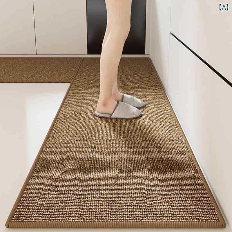 キッチン フロア マット 滑り止め 耐 油 防水 カー ペット 洗える 拭 ける 吸 水 足元 家庭用 ロング 汚れ 防止 ドア
