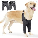 ペット 犬 用品 犬用 ダブル レッグ 舐め防止 スリーブ ソックス レッグカバー 怪我 ウェア 脚 補助 ベルト リハビリ フットカバー
