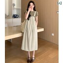 マタニティ服 夏用.2025年最新のゆったりサスペンダー付きワンピースセット洋風なコーディネートが可能ノースリーブ.ストライプ.無地