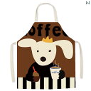 子犬 親子 エプロン セレブスタイル キッチン 調理 掃除 スタジオ ホーム 作業服 オーバーオール カジュアル ノースリーブ かわいい