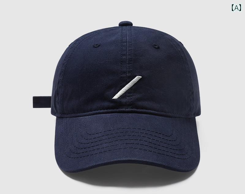 2025 春 立体 刺繍 野球 帽 つば広 頭 囲大 大きめ. 深め.カラフルカラー.オシャレシンプルワンポイント