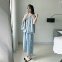 綿 前後 背中開き ボタン 男女兼用 マッサージ サウナ スパ ウェア 部屋着 チェック柄 レディース メンズ セットアップ シンプル