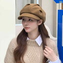 女性用 クラウド ハット 春秋 2025小 顔に 見える な ベレー帽 夏用 八角形.シンプル.可愛いカラフルカラーオシャレ(4)