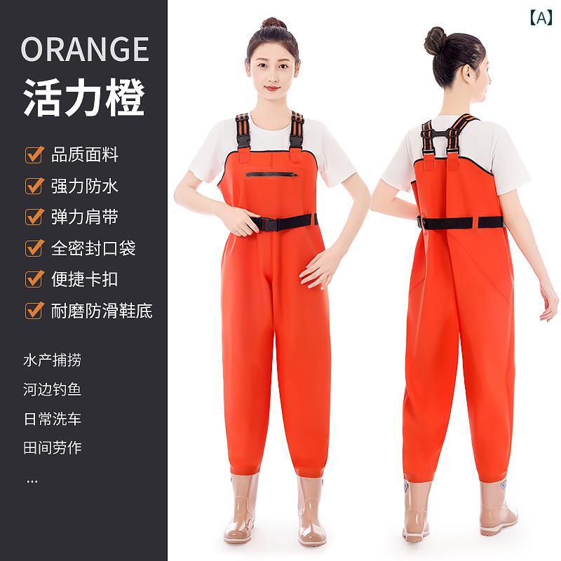 Wear - 大人用 ウェーディング パンツ 海 釣り用 ジャンプスーツ 厚手の 防水 ウォーター シューズ 全身 貯水 池 用具 水上.シンプル