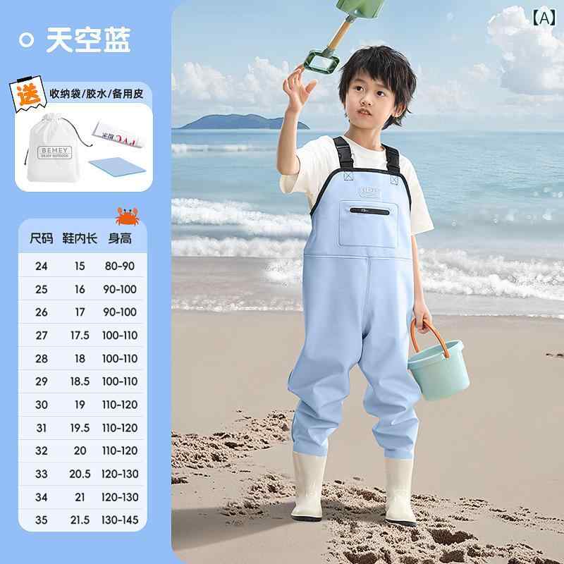 海 狩猟 ジャンプスーツ 子供用 水 遊び 砂と 水の スーツ 幼稚園 用具 ウェーディング ウォーター パンツ.シンプルデザイン。オシャレ適用季節：オールシーズン発売日：2025年夏素材: PVCアウトドアスポーツ：川下りと海釣り釣り用ウェアカテゴリー：ウェーダー対象性別：ユニセックスサイズ: 24 25 26 27 28 29 30 31 32 33 34 35色の分類：サイズ推奨.グループ購入.複数個で.スカイブルーの男性の宝物[軽量で通気性.漏れと交換] スカイブルーの女性の宝物[軽量で通気性.漏れと交換] ゼリーピンク[軽量で通気性.漏れと交換] タロイモパープル[軽量で通気性.漏れと交換] カーキホワイト[軽量で通気性.漏れと交換] グリーンフルーツグリーンの男性の宝物[軽量で通気性.漏れと交換] グリーンフルーツグリーンの女性の宝物[軽量で通気性.漏れと交換] スカイブルーの男性の宝物[アップグレード厚みと耐摩耗性.漏れと交換] スカイブルーの女性の宝物[アップグレード厚みと耐摩耗性.漏れと交換] ゼリーパウダー[アップグレード厚みと耐摩耗性.漏れと交換] タロイモパープル[アップグレード厚みと耐摩耗性.漏れと交換] カーキホワイト[アップグレード厚みと耐摩耗性.漏れと交換] グリーンフルーツグリーンの男性の宝物[アップグレード厚みと耐摩耗性.漏れと交換] グリーンフルーツグリーンの女性の宝物【厚みと耐摩耗性が向上し.漏れや交換に強い】