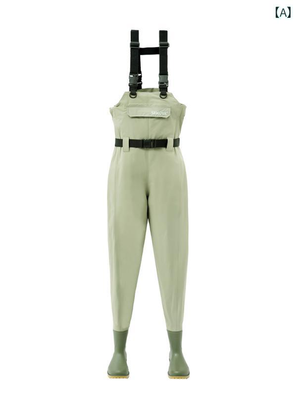 ウェーディング パンツ ルアー 軽量 耐摩耗性 防水 ウェーダー 渓流 釣り 海 スーツ アウトドア 全身 レインパンツ.シンプル