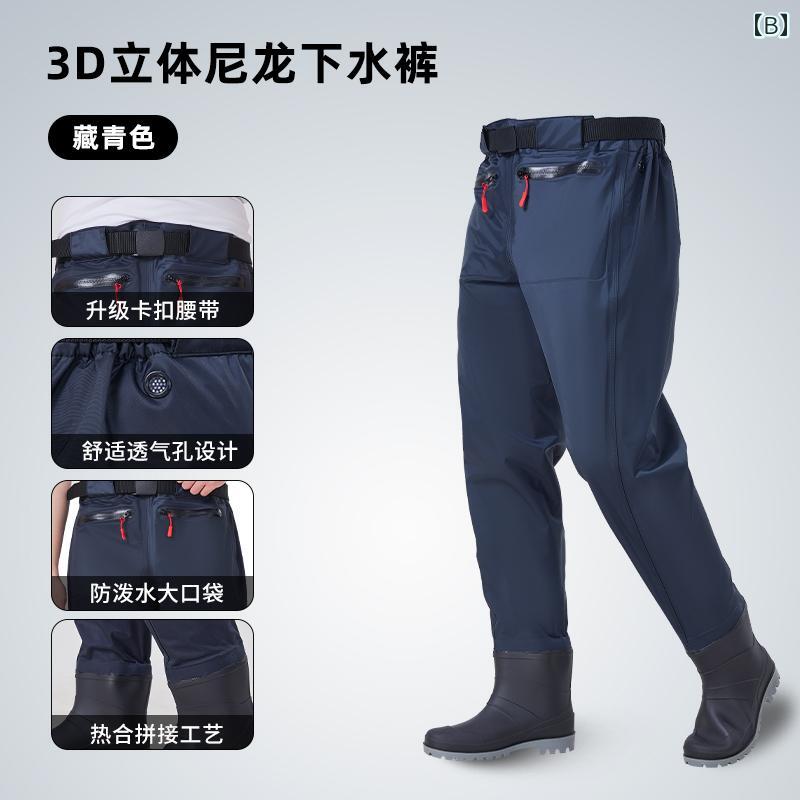 ウエスト 丈 ウェーダー ナイロン ルアー 用具 ウェーディング パンツ ハーフ レイ...