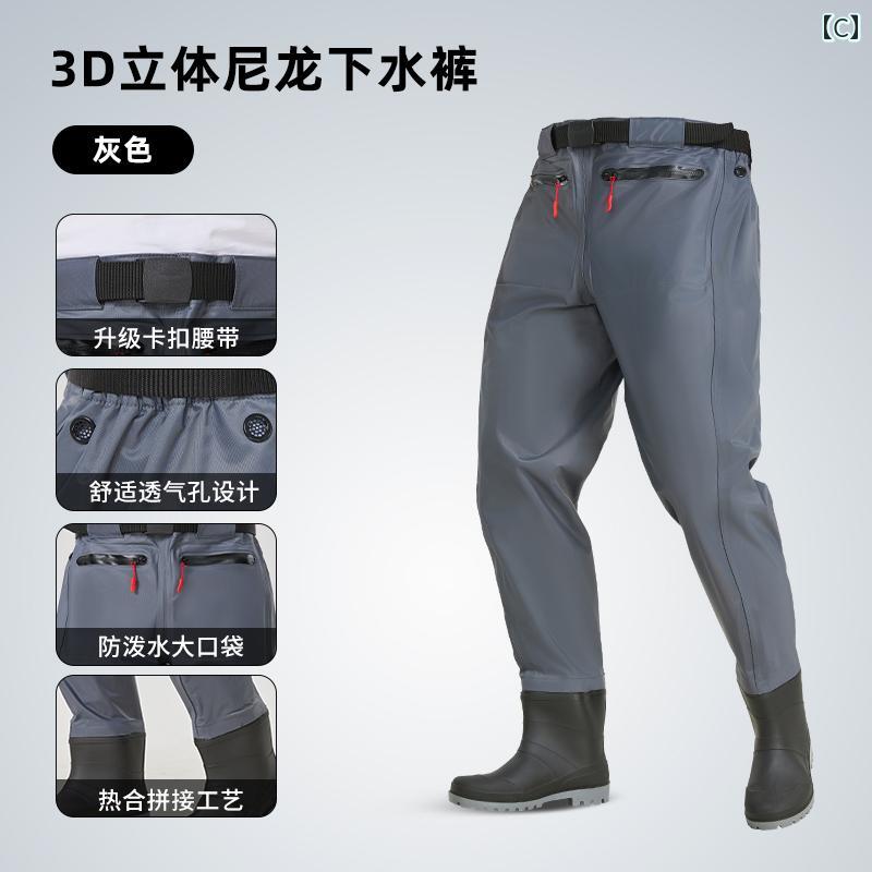 ウエスト 丈 ウェーダー ナイロン ルアー 用具 ウェーディング パンツ ハーフ レイ...