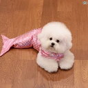 犬用 マーメイド テール 服 夏用 ペット アパレル コスプレ 写真 撮影用 小道具 小型 通気性 薄手.可愛いカラフルカラー.オシャレ