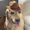 犬用 ウエスタン カウボーイハット スカーフ ゴールデンレトリバー ラブラドール 大型 写真 猫用 ヘッド ドレス ペット コスチューム 帽子