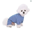 大型 中型 小型 春夏 ストライプの 四 足の 綿の 家の テディ ビション かわいい ペットの 犬の 服 .可愛いカラフルカラー.オシャレ