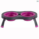 アメリカ製 DEXAS 棚 付き 折りたたみ ボウル 用品 ペット 猫と ポータブル ドッグフード ダブル シングル 犬用 ライス