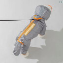 しっぽで牽引 可能 小型 犬 4本 足 レインコート 防水 オールインクルーシブ テディベア ペット 雨の日 カジュアル お散歩 お出かけ