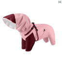 犬用 春秋用 レインコート 防風 ジャケット ペット 四 足 防水 中小型 カジュアル 雨の日用 お散歩 お出かけ スポーティー