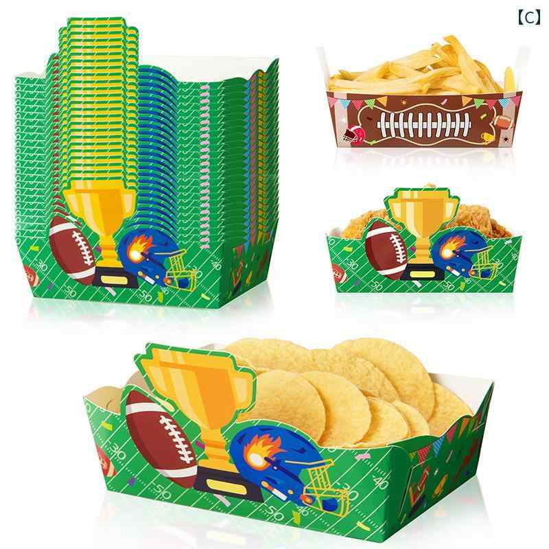 使い捨て 紙 皿 誕生日 テーマ パーティー 食器 スナック トレイ フライドポテト ポテトチップス ボックス キャンディ.可愛いカラフルカラーオシャレ