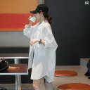 2025年 夏 レディース 日焼け防止 服 ホット スタイル ゆったり トップス ミドル丈 シャツ ジャケット