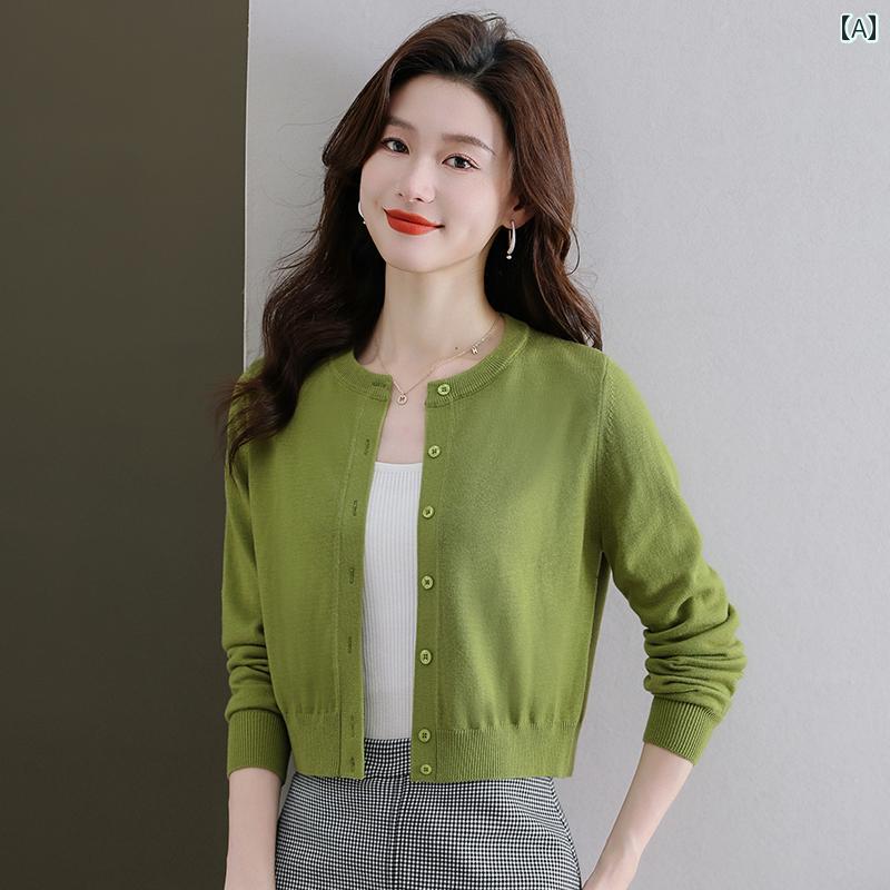 レディース 服 秋 ウール セーター スタイル カーディガン コート ニット トップス...