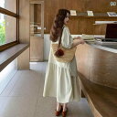 ライト グリーン ドレス 女性 2025年 夏 レトロ ゆったり カジュアル フェイクツーピース 重ね着風 イレギュラー シャツ