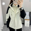 2025年の.春秋冬用.ジャケット 男女兼用 スリーインワン 取り外し可能 小型 登山 スーツ 防風 .防水性のアウターウェア