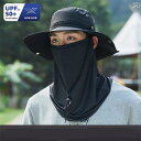 24 夏用 ゴルフ サンハット メンズ つば広 登山用 帽子 日焼け防止 マスク ボール キャップ フェイスカバー ホワイト ブラック カーキ グレー