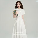 妖精 夏 大学 ウエスト シャツ ドレスの 教師の 面接 服装 初恋 小さめ 白 女性 カジュアル エレガント ホワイト
